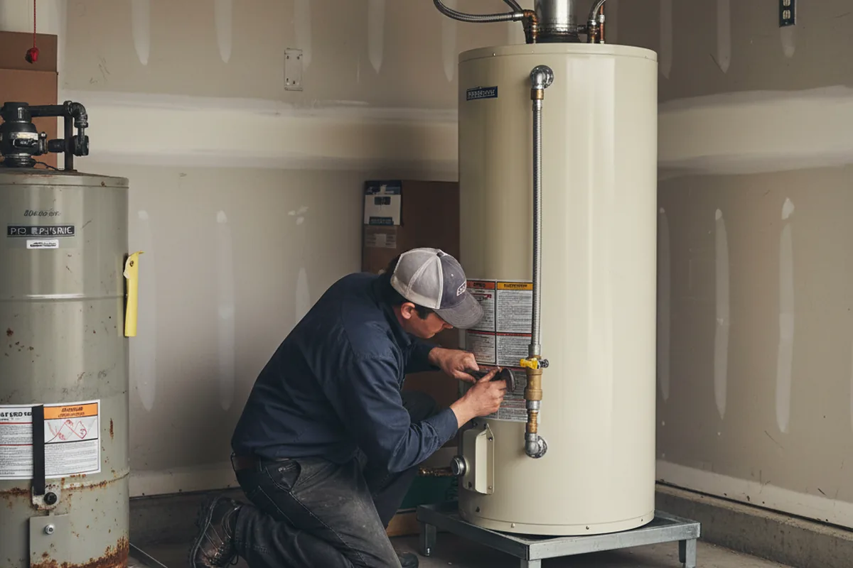 Water heater and shutoff valve replacement in Gallup